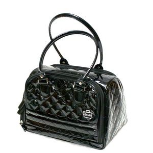 Caboodles Black Pantent Faux Leather Femme Fatale Makeup Organizer